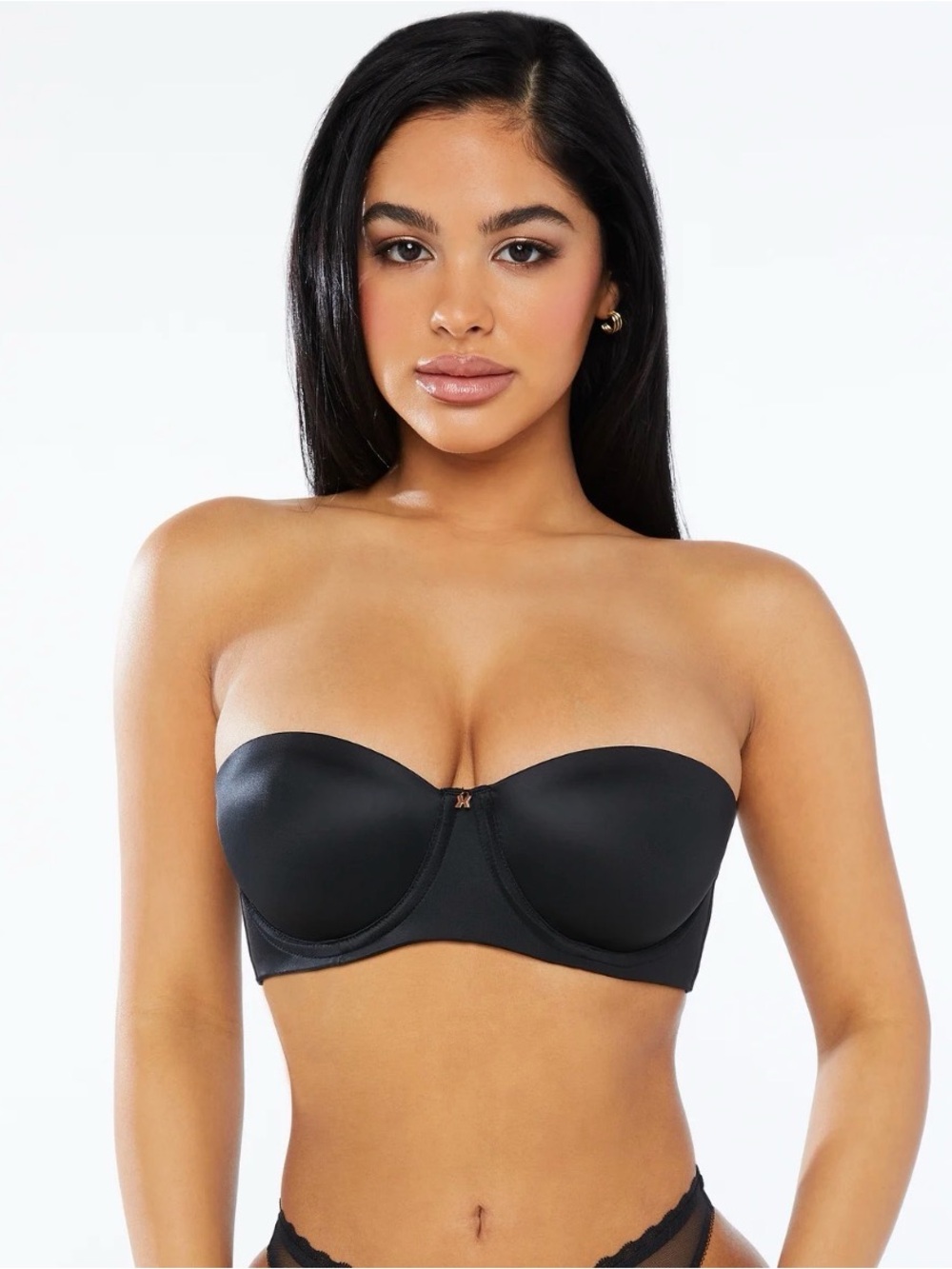 Savage X Fenty Strapless Black Smooth Molded Bra